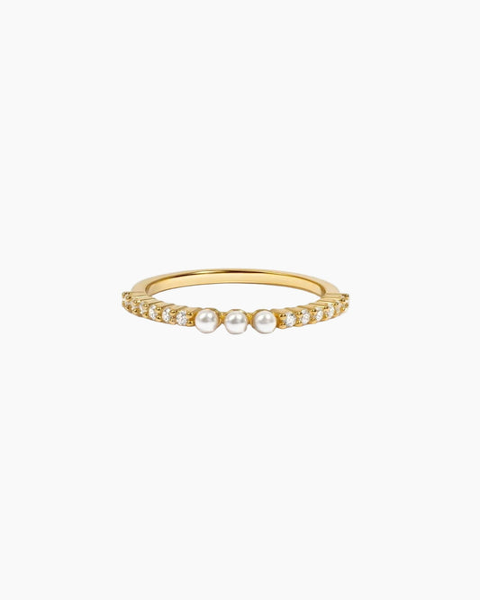 Three Pearl Ring