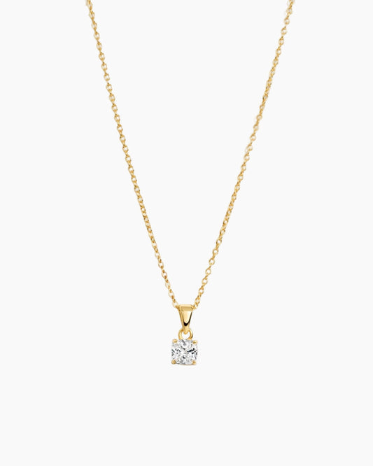 Cushion Diamond Necklace