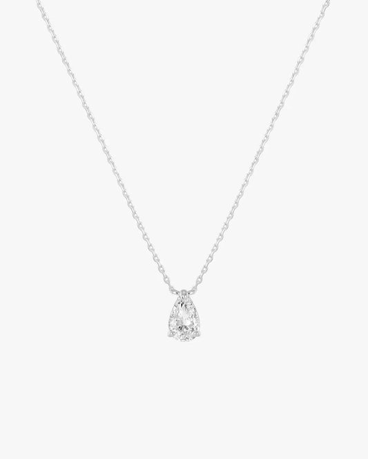 Iriss Necklace Pear - Silver