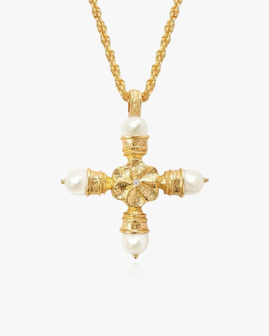 Molten Cross Necklace